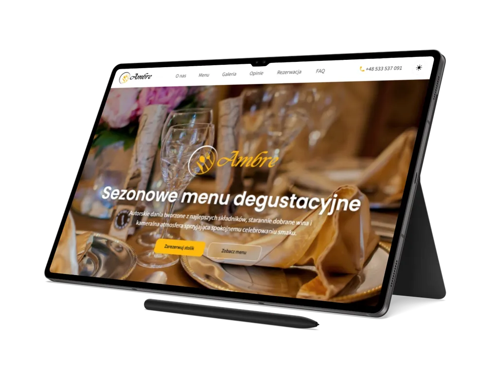 Tymczasowy mockup tabletowy projektu TransLogix prezentowany w widoku tabletu